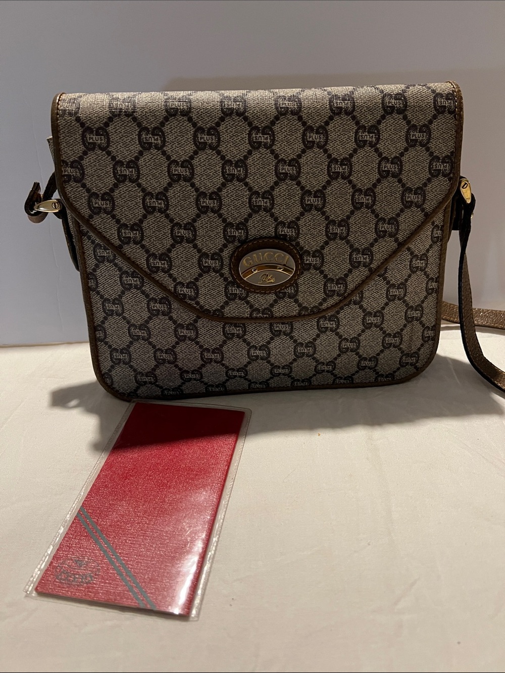 Gucci Beige and Brown GG Canvas Shoulder Crossbody